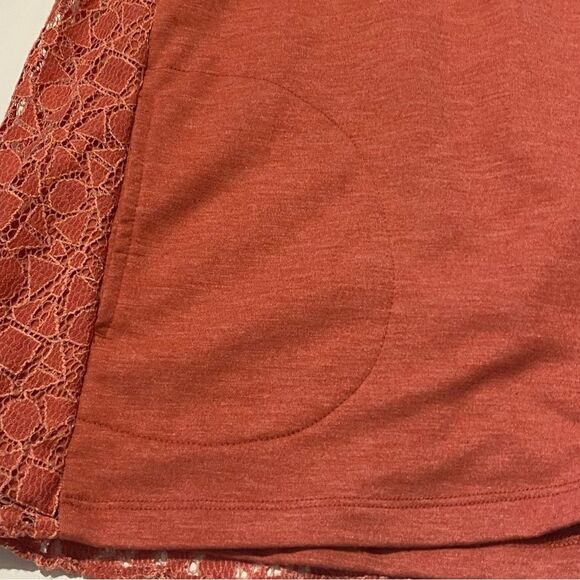 LOGO Lounge By Lori Goldstein Zip Front Cardigan W/ Lace Back Women's Size M - Picture 10 of 16